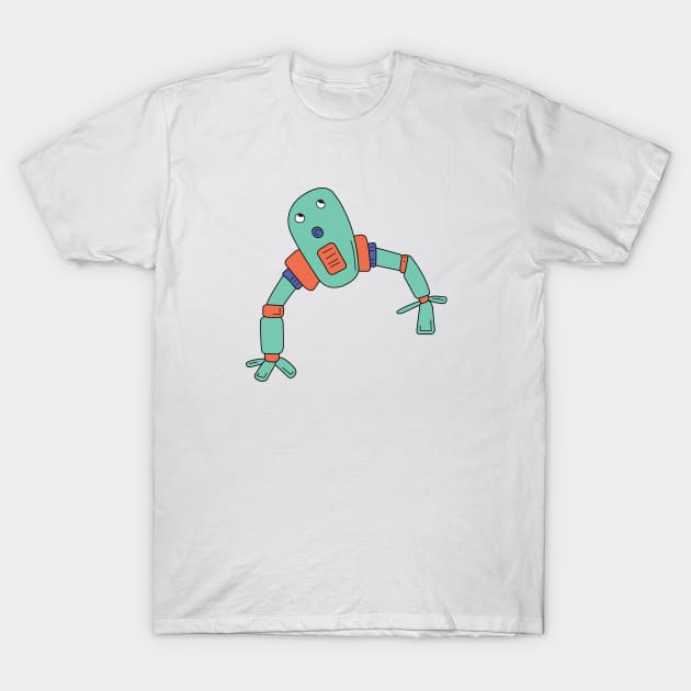 Green robot T-Shirt by now83